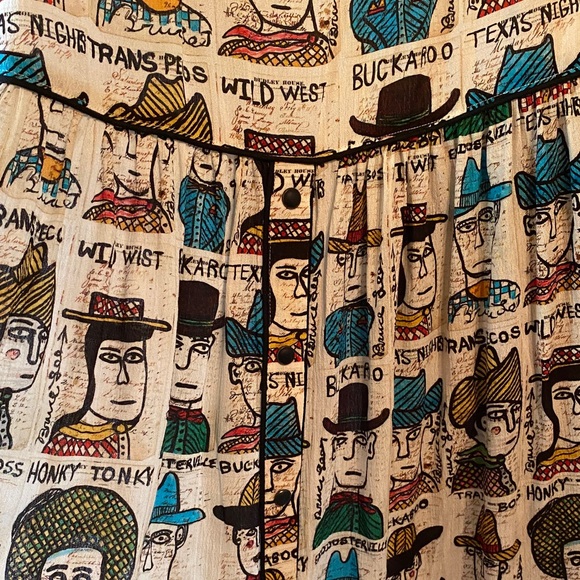 Double D Ranch Graphic Print Maxi Skirt cowpoke xl nwt - Picture 2 of 12